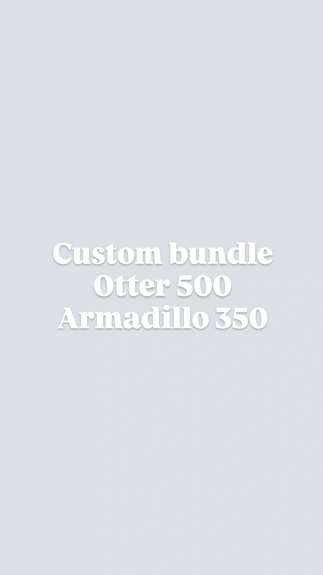 Custom bundle