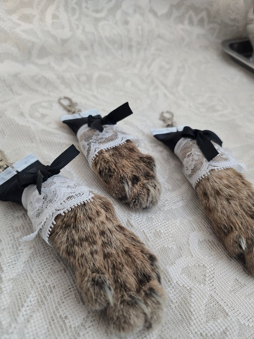 Bobcat Paw Keychain
