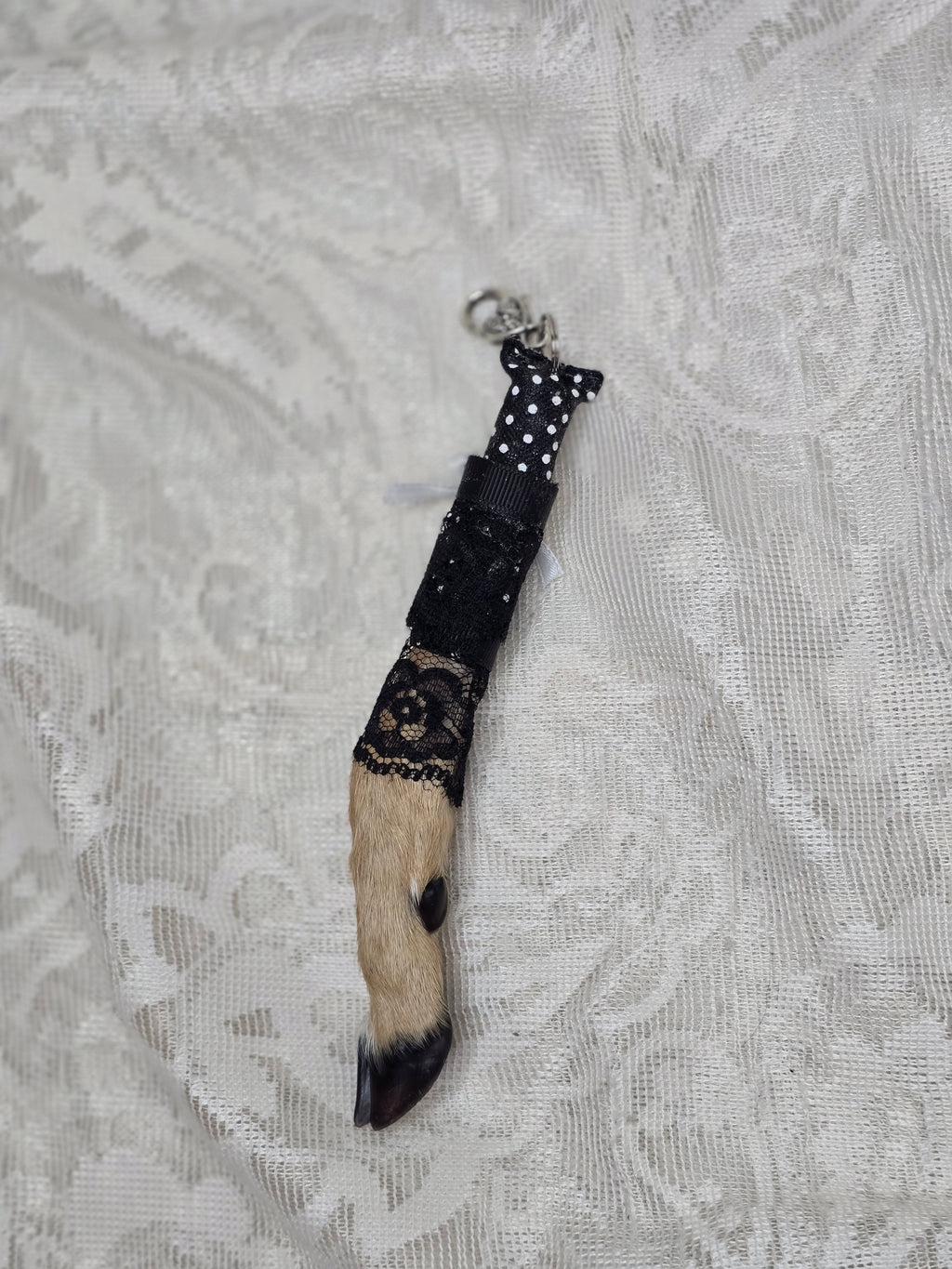 Mummified Fawn Foot Keychain