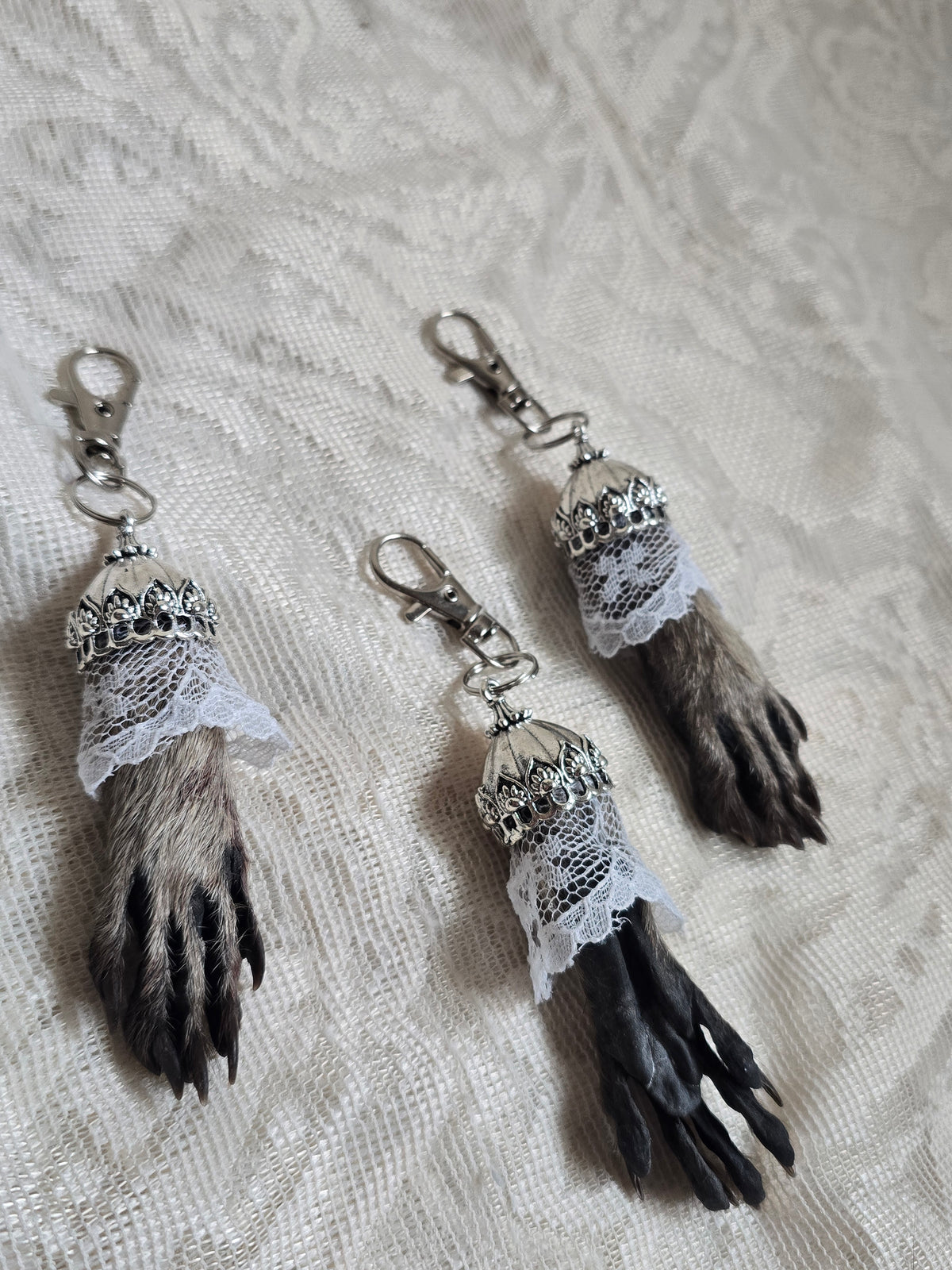 Mummified Raccoon Keychain