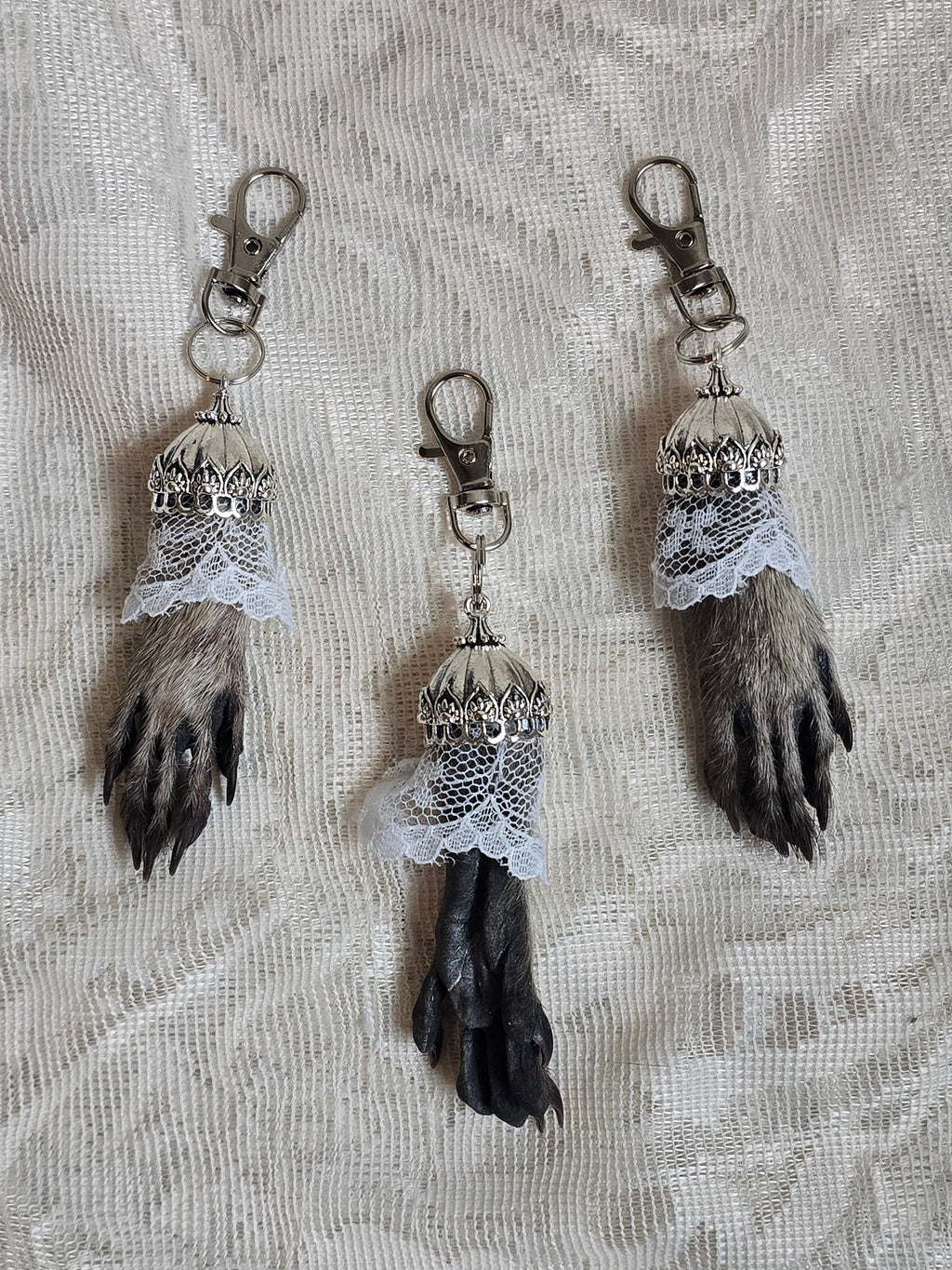 Mummified Raccoon Keychain