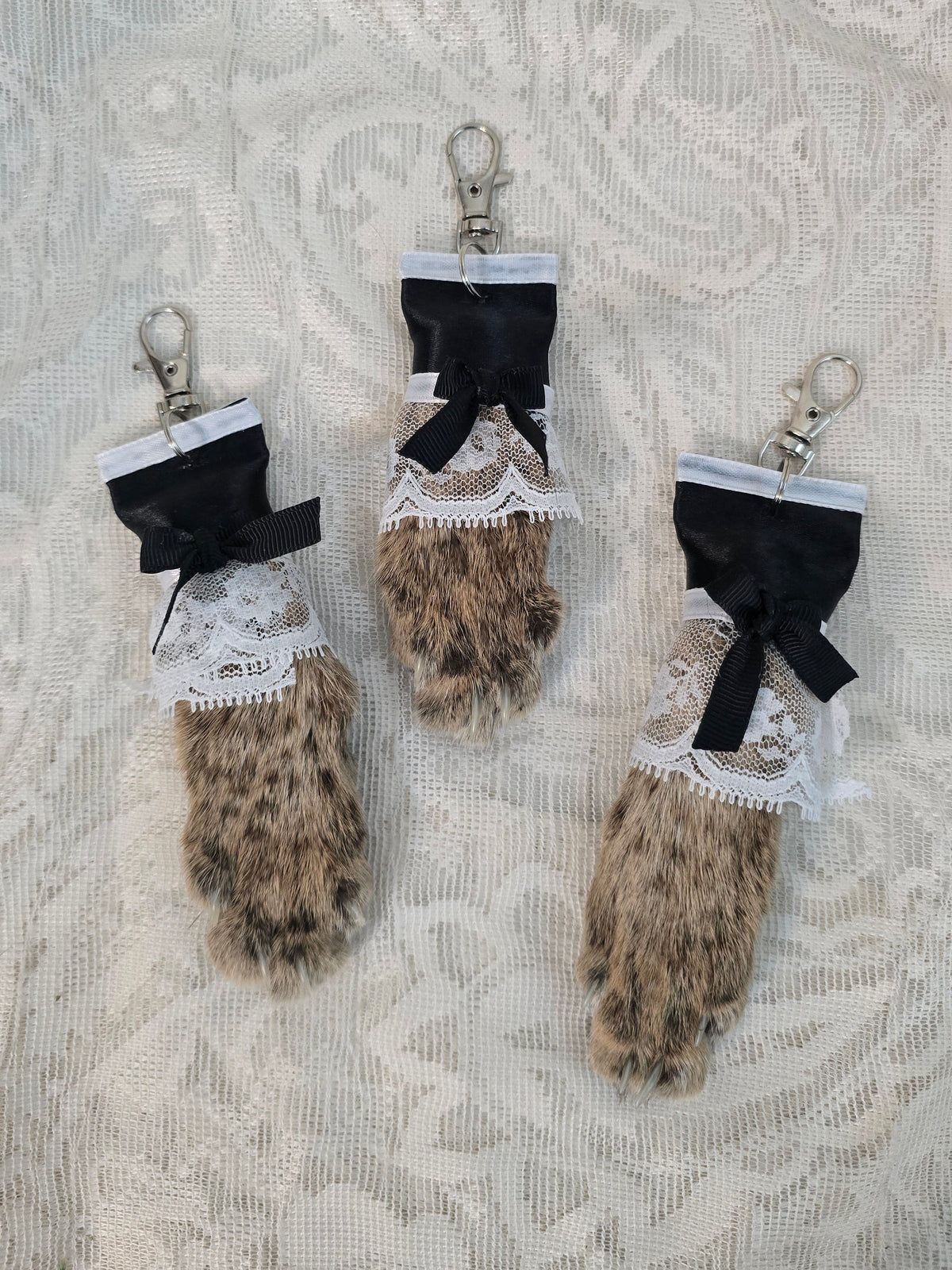 Bobcat Paw Keychain